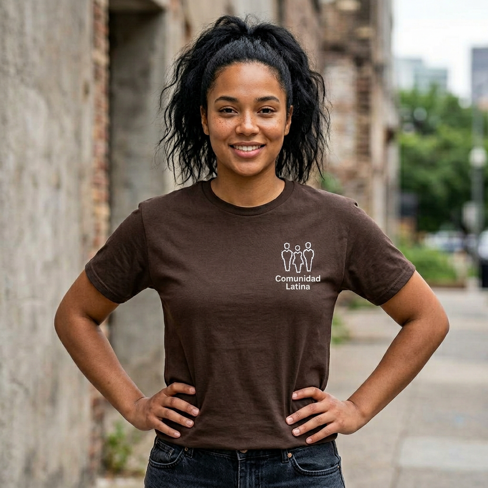 Comunidad Latina Embroidered Logo Tee