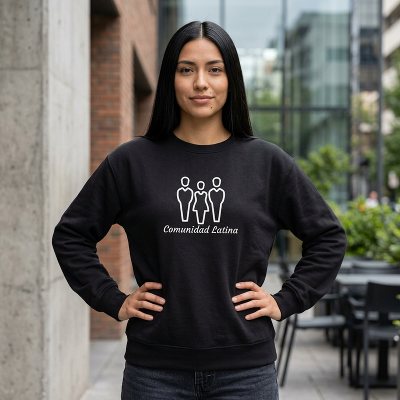 Comunidad Latina Embroidered Sweater